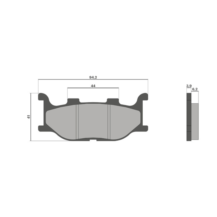 Front brake pads Malossi TMAX 500 (04-07)