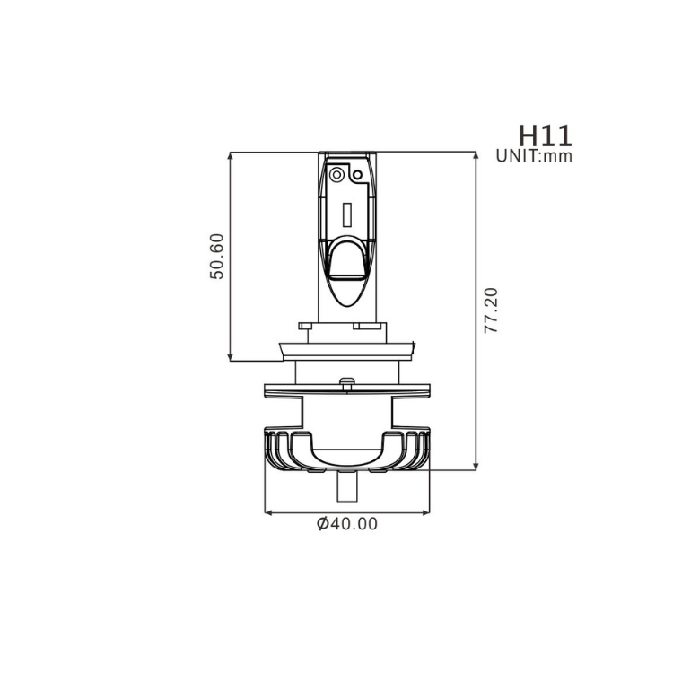 Ampoule H11 LED TMAX 530