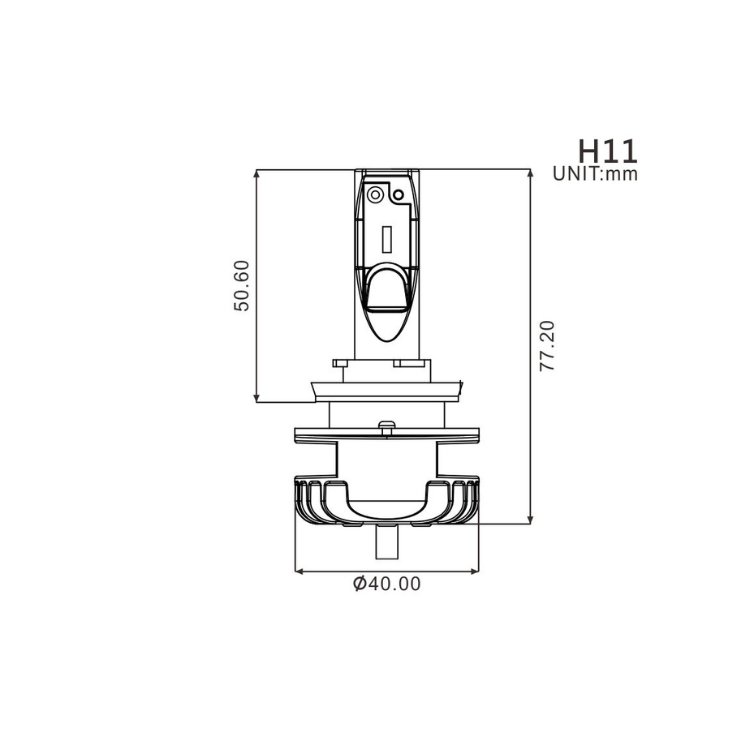 Ampoule H11 LED TMAX 500 / 530