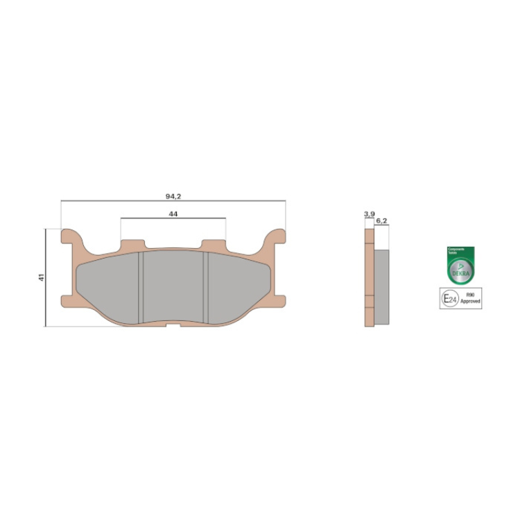 Plaquettes de frein avant Malossi TMAX 500 (04-07)