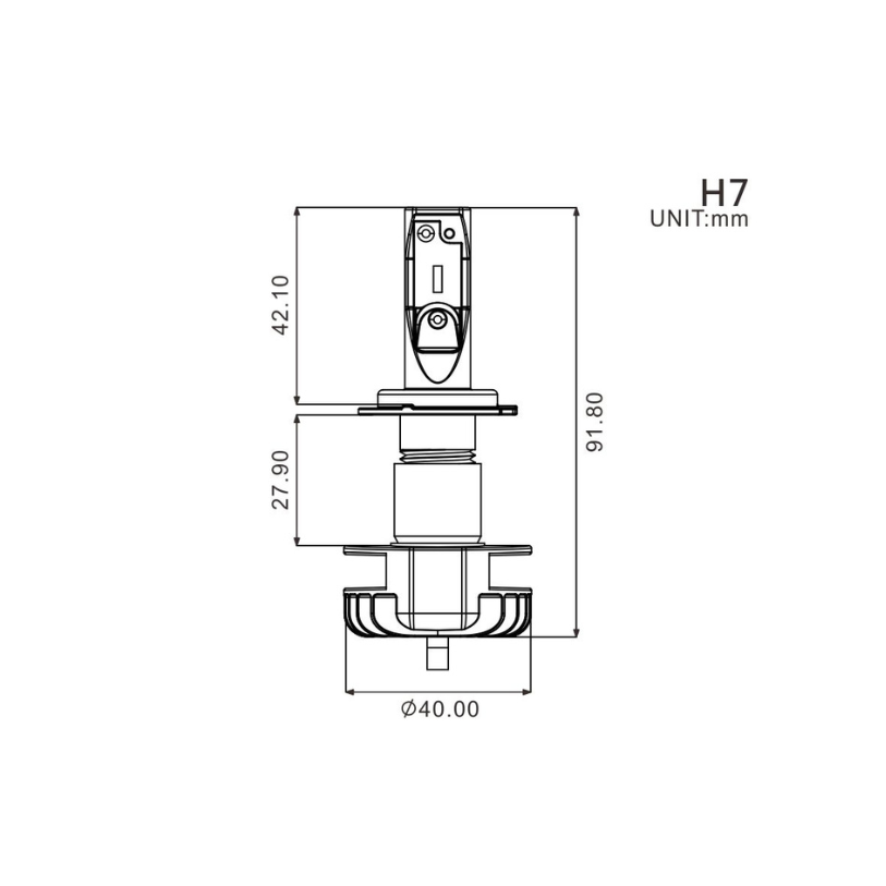 H7 LED bulb