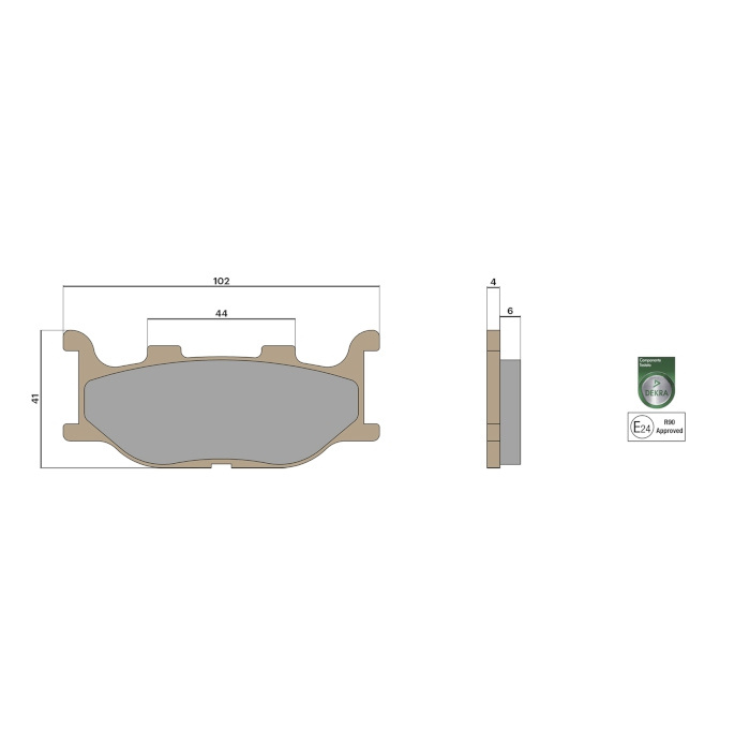 Plaquettes de frein avant Malossi TMAX 500 (01-03)