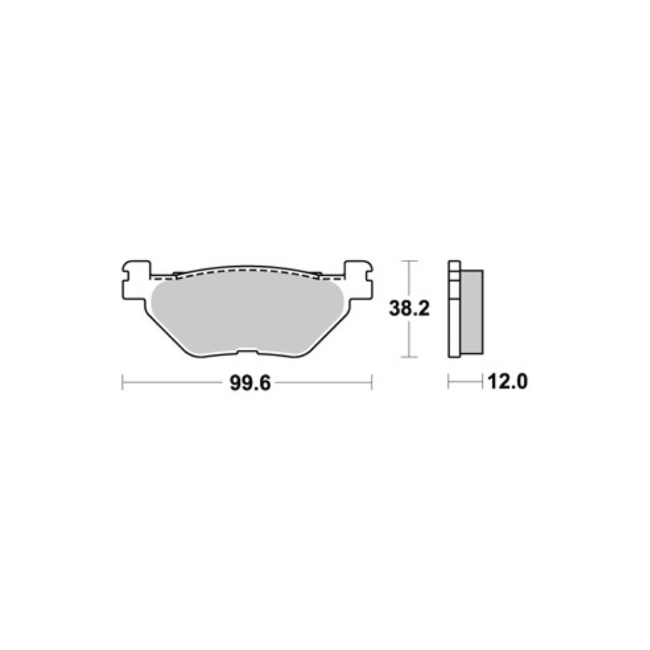 Plaquettes de frein arrière AP Racing TMAX