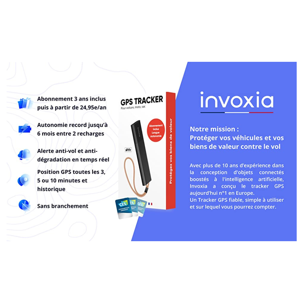 Tracker TMAX Invoxia (Abonnement 3 ans inclus)
