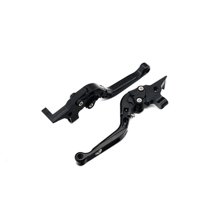 Leviers De Frein Flip-up Réglables Noir CNC - Compatible Gilera GP 800 2008-2009 - Neuf Sans Marque