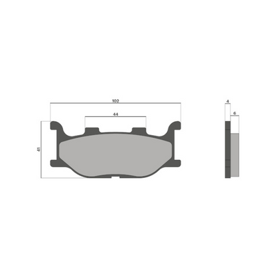 Pastillas de freno delanteras Malossi TMAX 500 (01-03)